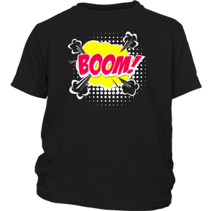 Boom! T-shirt Gift Tee Cartoon Comic Speech Bubble style - NJExpat