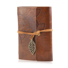 Load image into Gallery viewer, Vintage Leather Cover Loose-leaf String Bound Notebook (Brown), free shipping - NJExpat