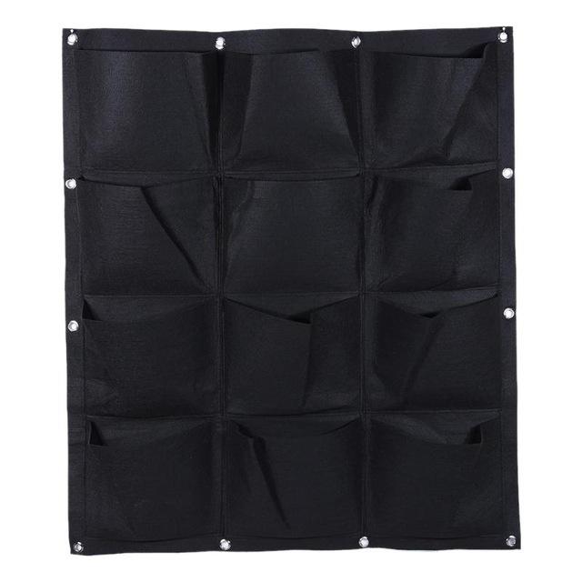 Garden Pockets Vertical Wall Planter Grow Bags for Plants Flower Polyester Felt Hanging Planting - NJExpat