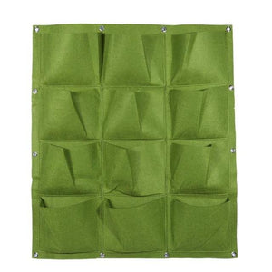 Garden Pockets Vertical Wall Planter Grow Bags for Plants Flower Polyester Felt Hanging Planting - NJExpat