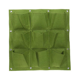 Garden Pockets Vertical Wall Planter Grow Bags for Plants Flower Polyester Felt Hanging Planting - NJExpat