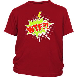 WTF?! T-shirt Cartoon Comic Gift Tee Speech Bubble - NJExpat