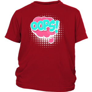 OOPS! T-shirt Gift Tee Cartoon Comic Speech Bubbles - NJExpat