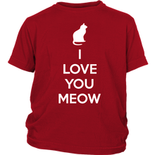 Load image into Gallery viewer, I Love You Meow T-shirt Gift Tee for Cat lover Pet Owners - NJExpat