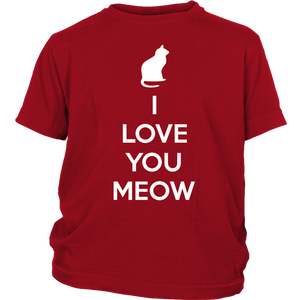 I Love You Meow T-shirt Gift Tee for Cat lover Pet Owners - NJExpat