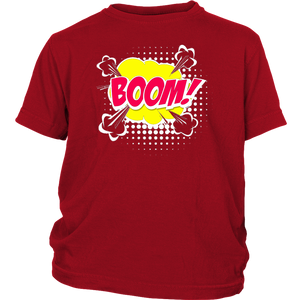 Boom! T-shirt Gift Tee Cartoon Comic Speech Bubble style - NJExpat