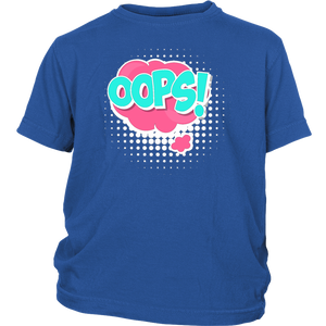 OOPS! T-shirt Gift Tee Cartoon Comic Speech Bubbles - NJExpat