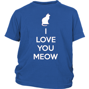 I Love You Meow T-shirt Gift Tee for Cat lover Pet Owners - NJExpat