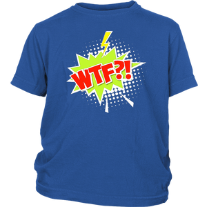 WTF?! T-shirt Cartoon Comic Gift Tee Speech Bubble - NJExpat