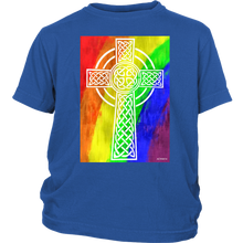Load image into Gallery viewer, Rainbow cross Gift T-shirt for Easter, Religion, Christian - NJExpat