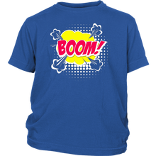 Load image into Gallery viewer, Boom! T-shirt Gift Tee Cartoon Comic Speech Bubble style - NJExpat