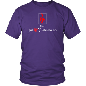 This Girl Loves Latin Music T-shirt Tee Gift - NJExpat